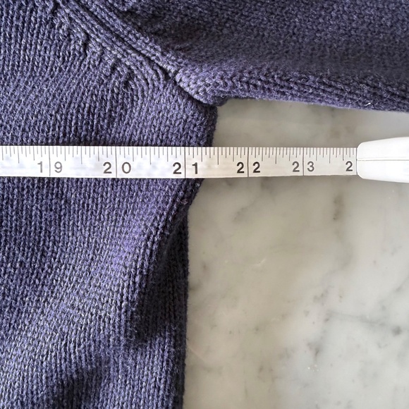 GAP Men’s Cotton Crewneck Sweater Large Navy Blue Long Sleeve Knit Pullover - Picture 8 of 8